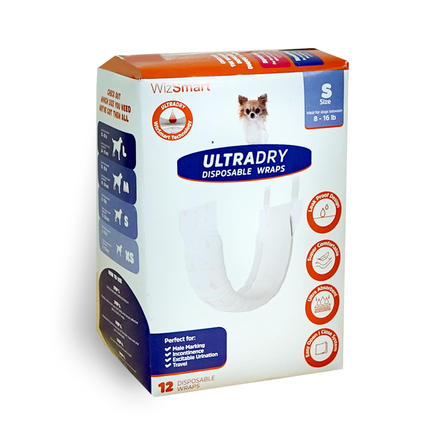 UltraDry Disposable Male Dog Wrap