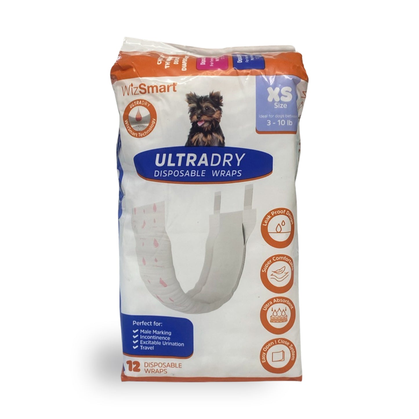 UltraDry Disposable Male Dog Wrap